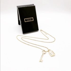 Victoria’s Secret Gold Toned Lock & Key Necklace